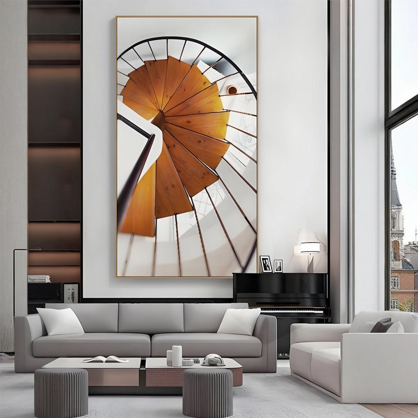 Metal Floating Picture Frame for Canvas Oil Painting, DIY Canvas Picture Frame, 1.5 Inch Depth for Canvas Prints Wall Art/Portrait/Landscape Living Room Bedroom Kitchen Decor (bronze)