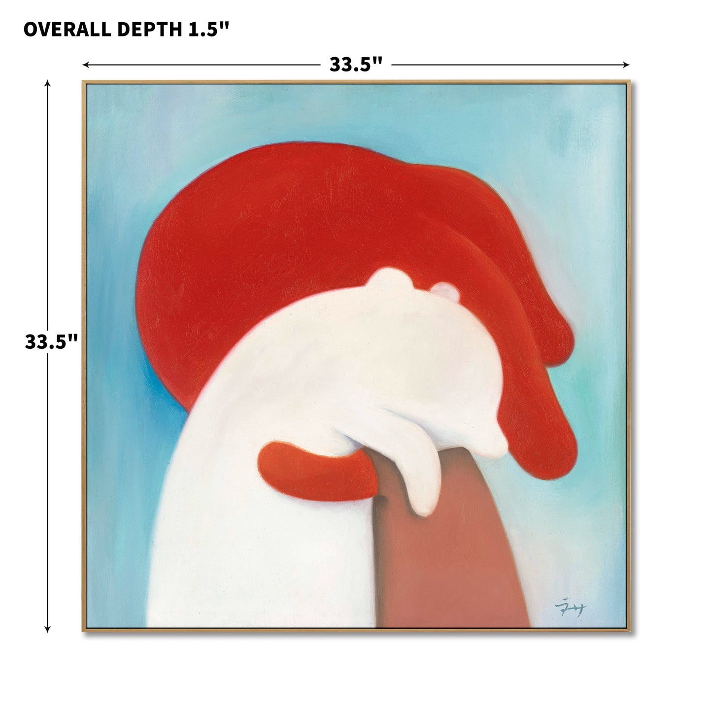 "hug"hand-stretched canvas framed prints