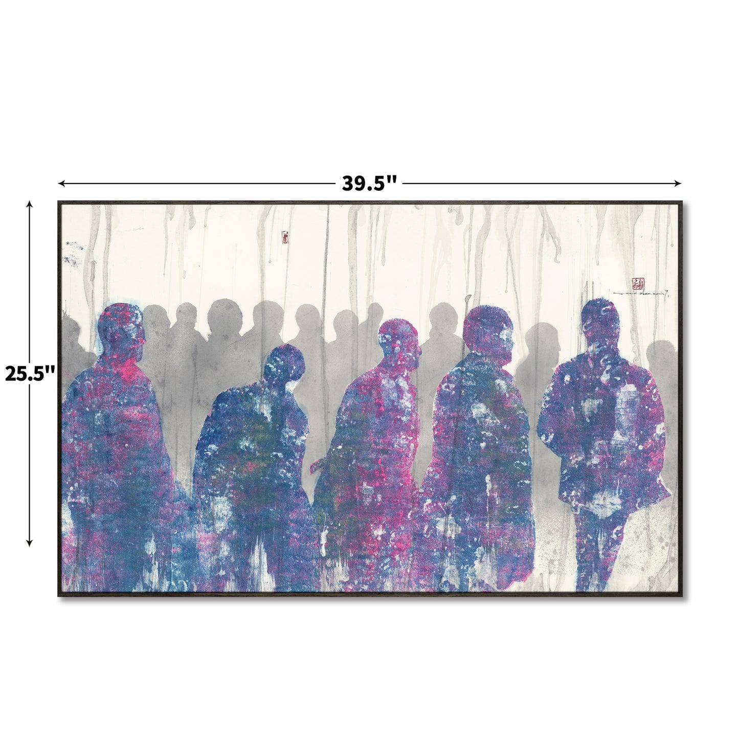 "Ink form 4" framed canvas prints