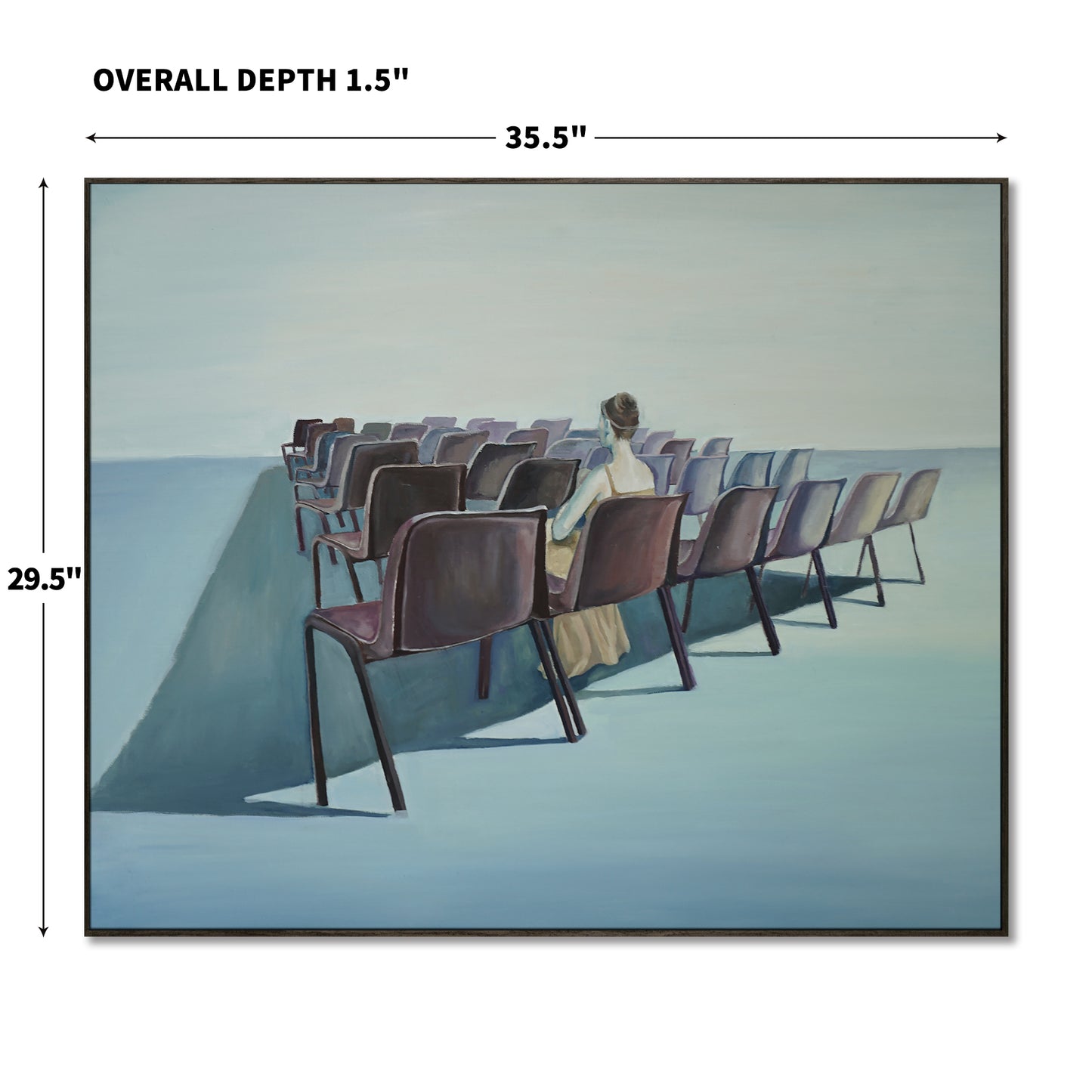 "solitary and Crowd (6)" hand-stretched canvas prints