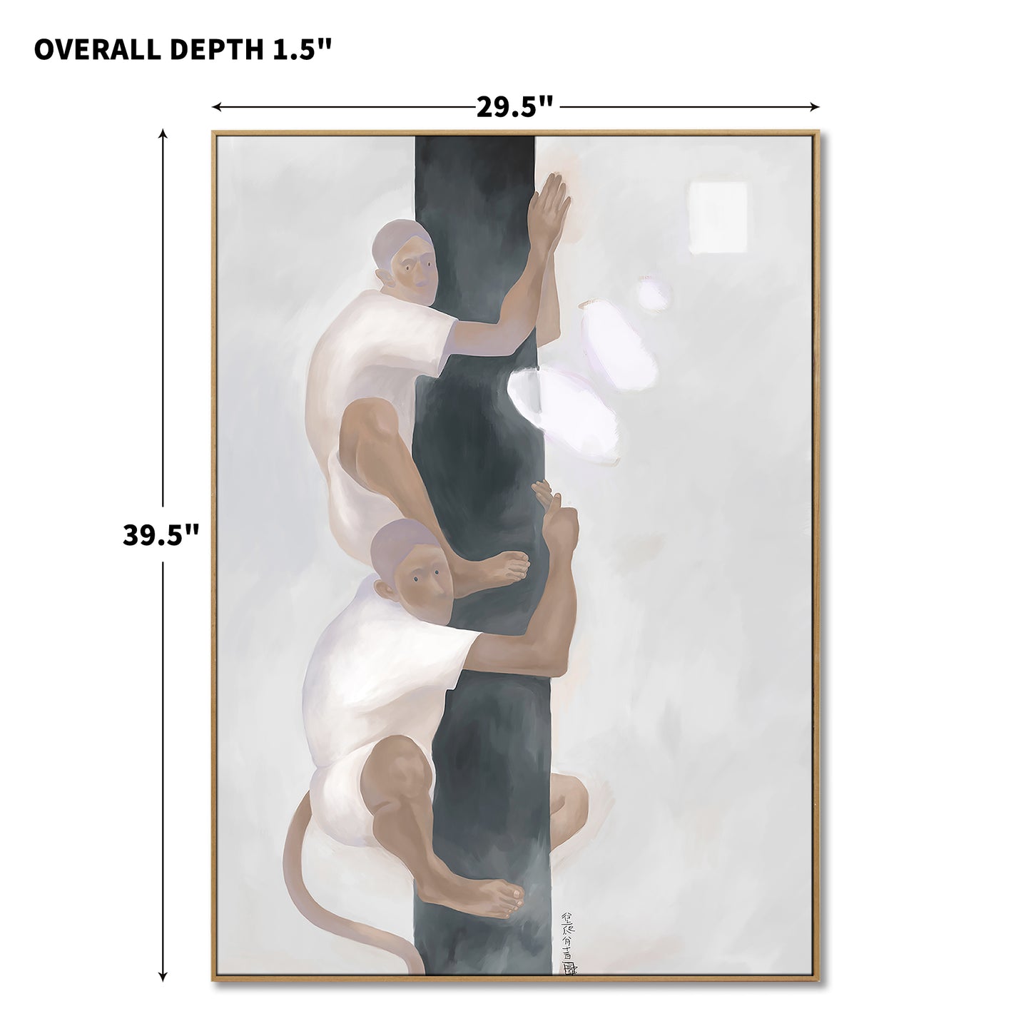 "climbing up a tree"hand-stretched canvas framed prints