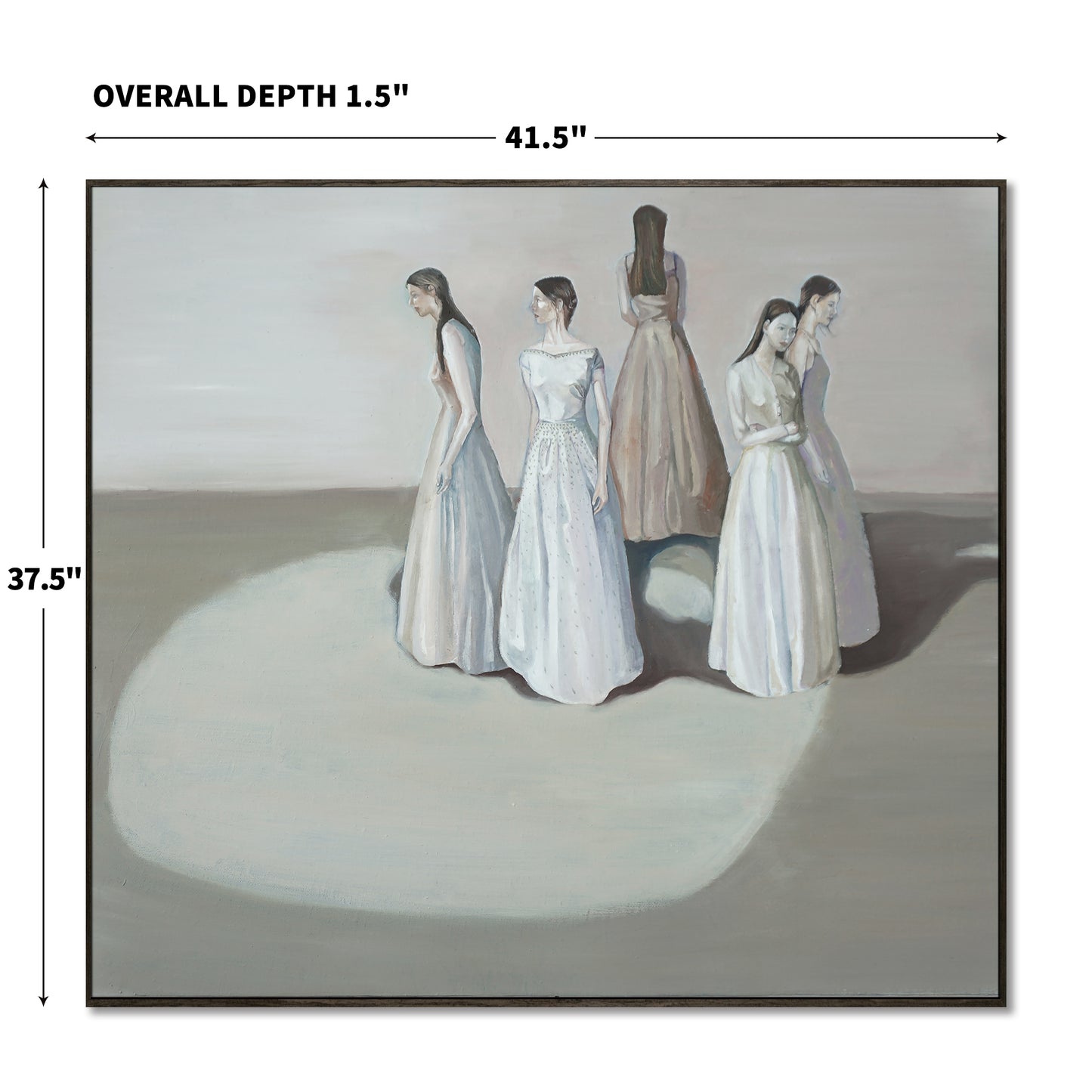 "solitary and Crowd (3)" hand-stretched canvas prints