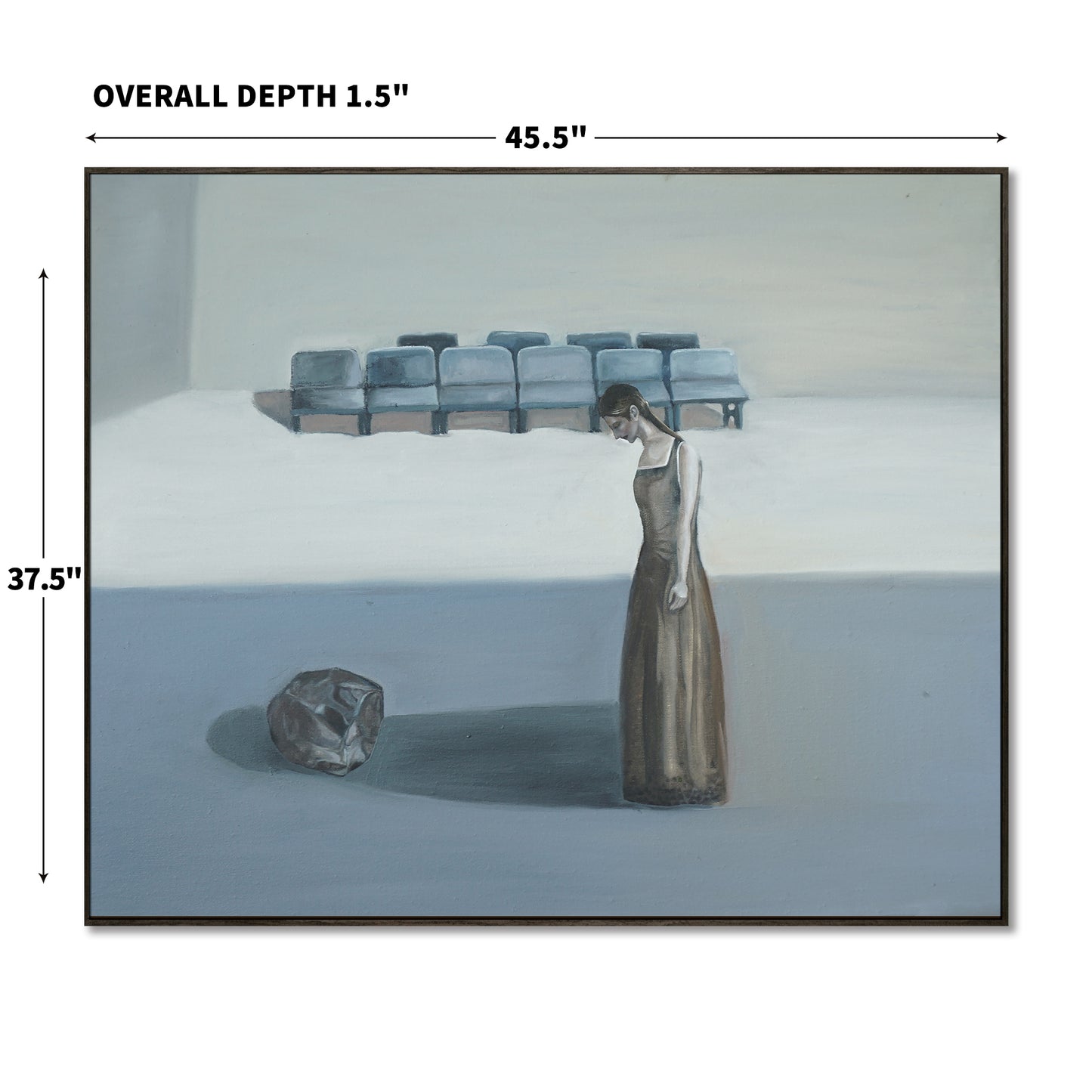 "solitary and Crowd (2)" hand-stretched canvas prints