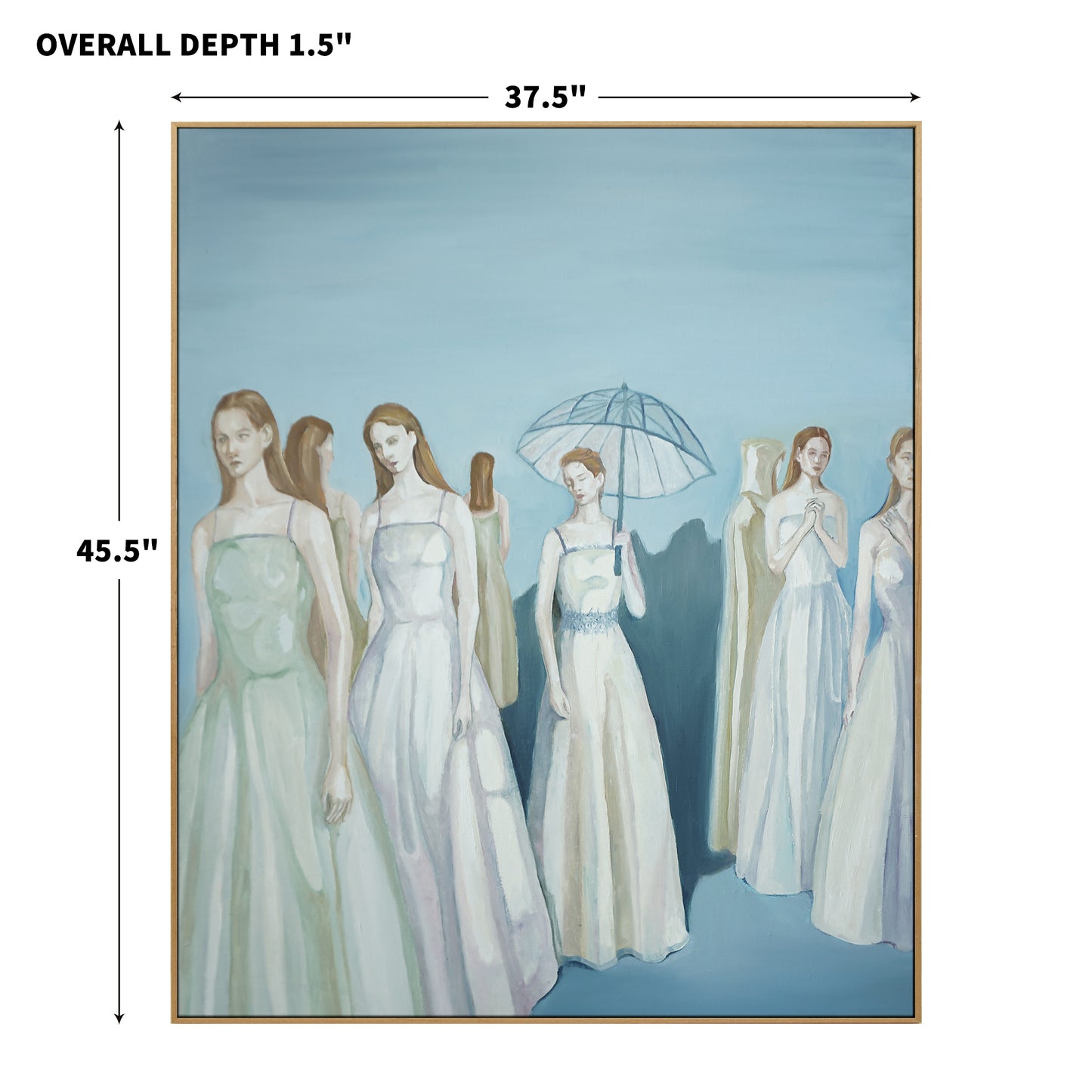 "solitary and Crowd (5)" hand-stretched canvas prints