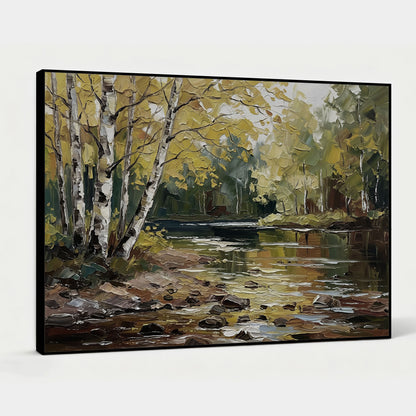 Modern Abstract Wall Art, Hand-painted Oil Painting for Living Room Home Decoration