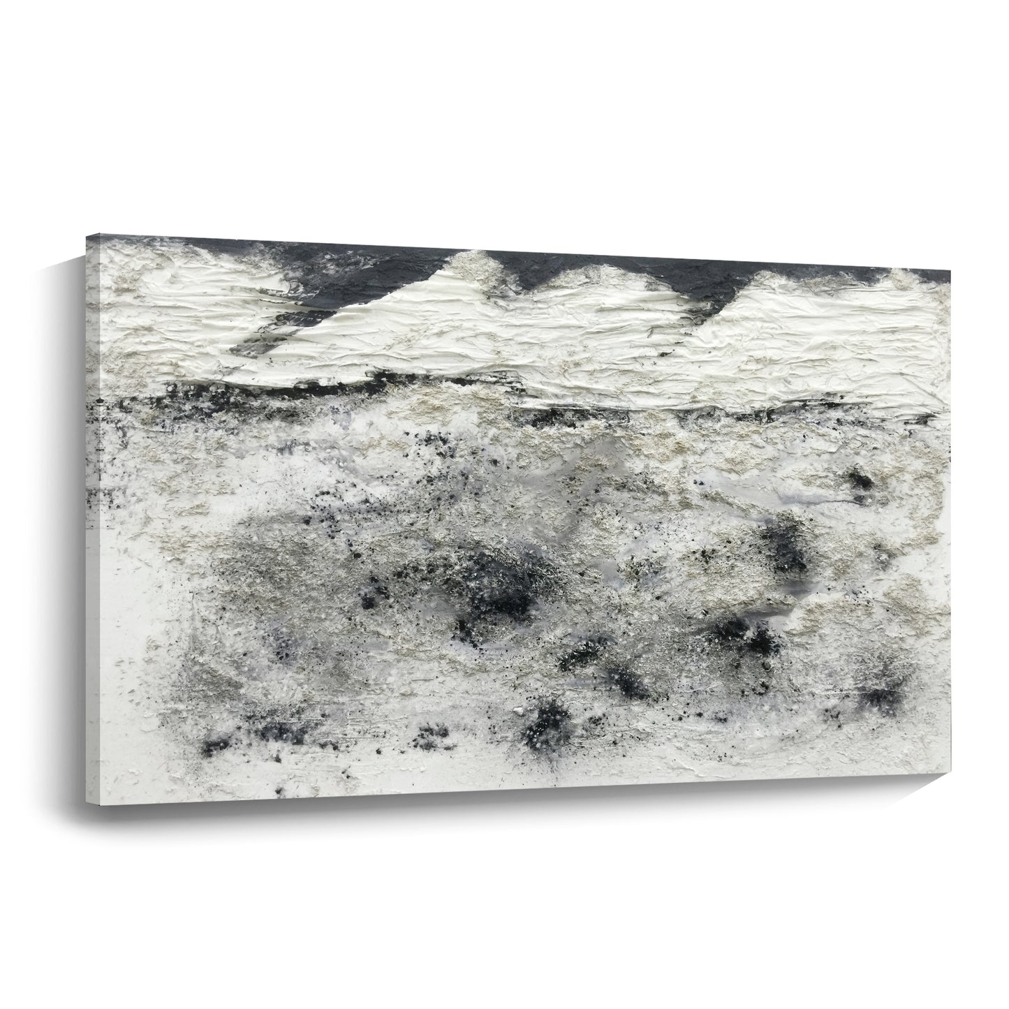 Banner modern abstract wall art, hand-painted oil painting