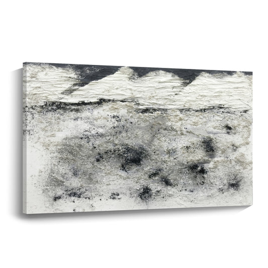 Banner modern abstract wall art, hand-painted oil painting