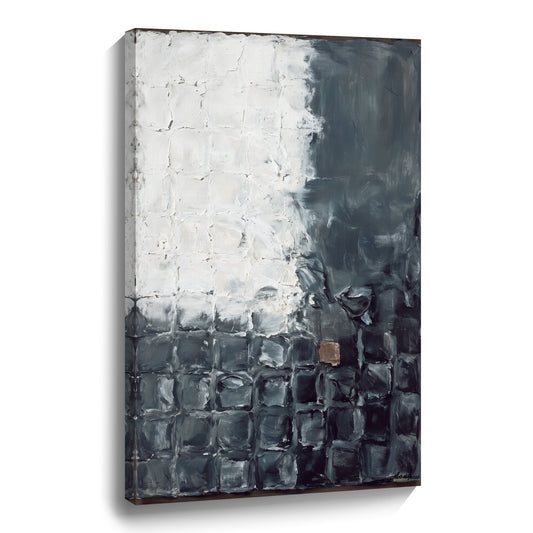 Modern abstract wall art, hand-painted oil painting
