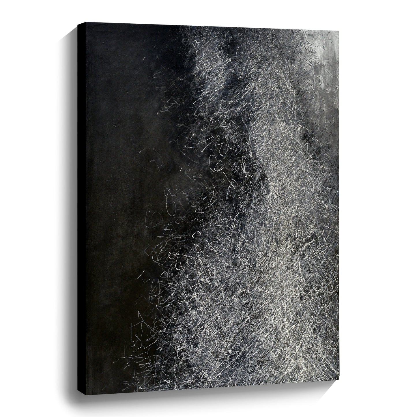 Hand painted black wall decoration