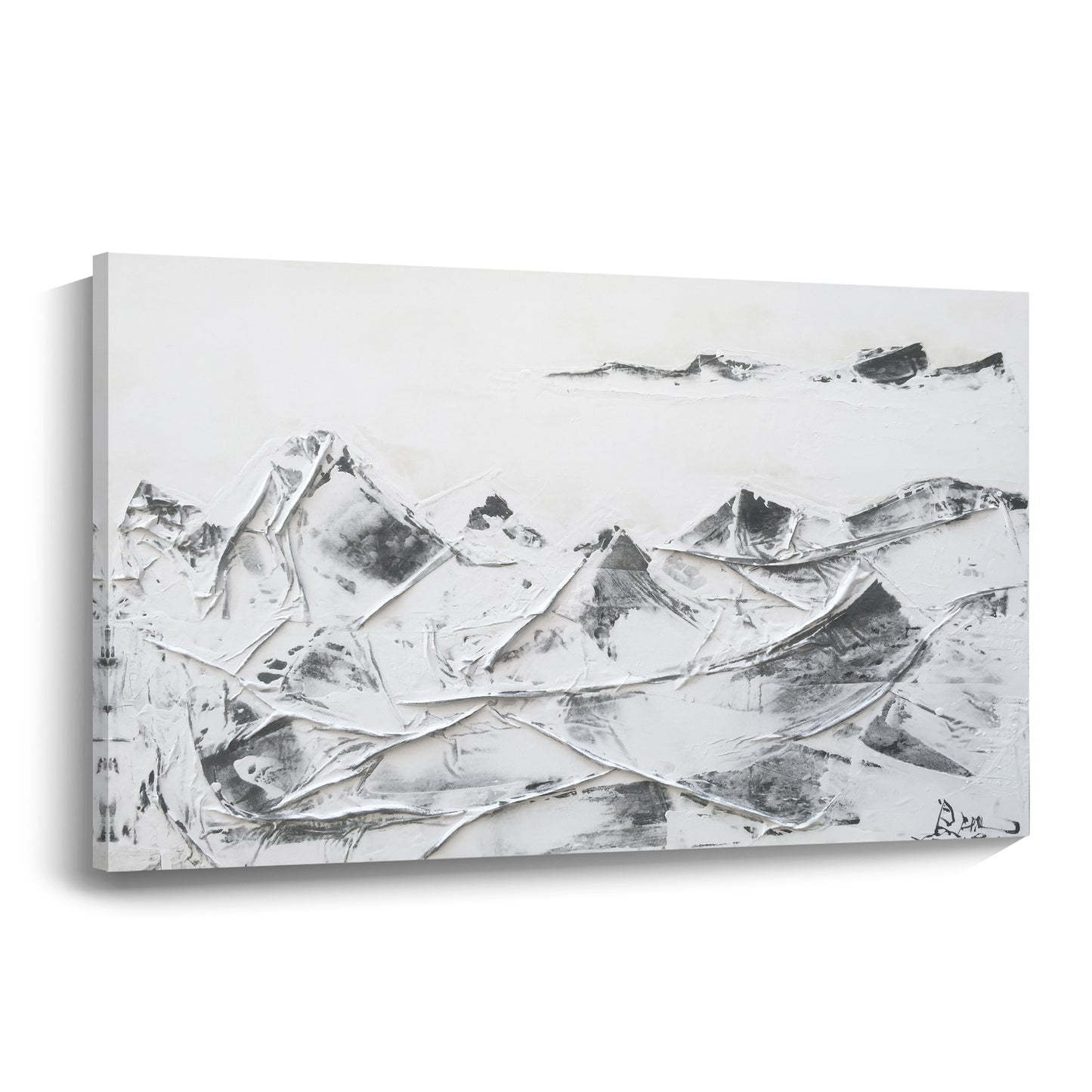 Banner modern abstract wall art, hand-painted oil painting