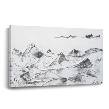 Banner modern abstract wall art, hand-painted oil painting