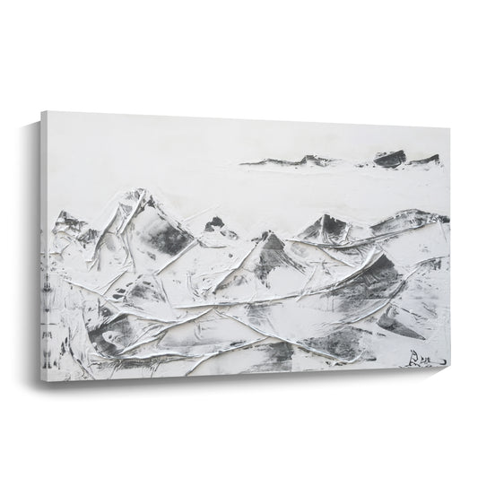 Banner modern abstract wall art, hand-painted oil painting