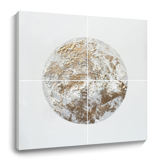 Moon hand-painted oil painting