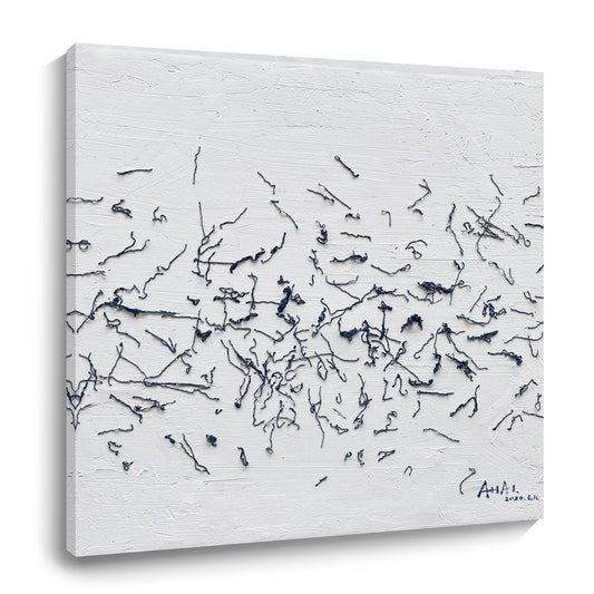 Modern abstract wall art, hand-painted oil painting
