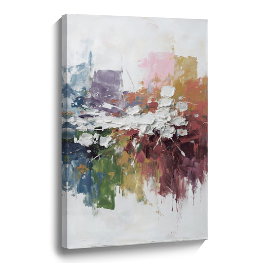 Modern abstract wall art, hand-painted oil painting