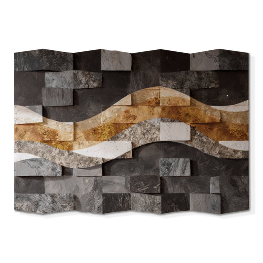 Multicolor Wall Sculptures, 3D Wood Wall Art, Minimalist Wall Hanging Home Decor