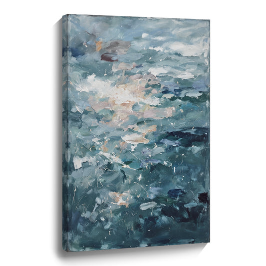 Modern abstract wall art, hand-painted oil painting