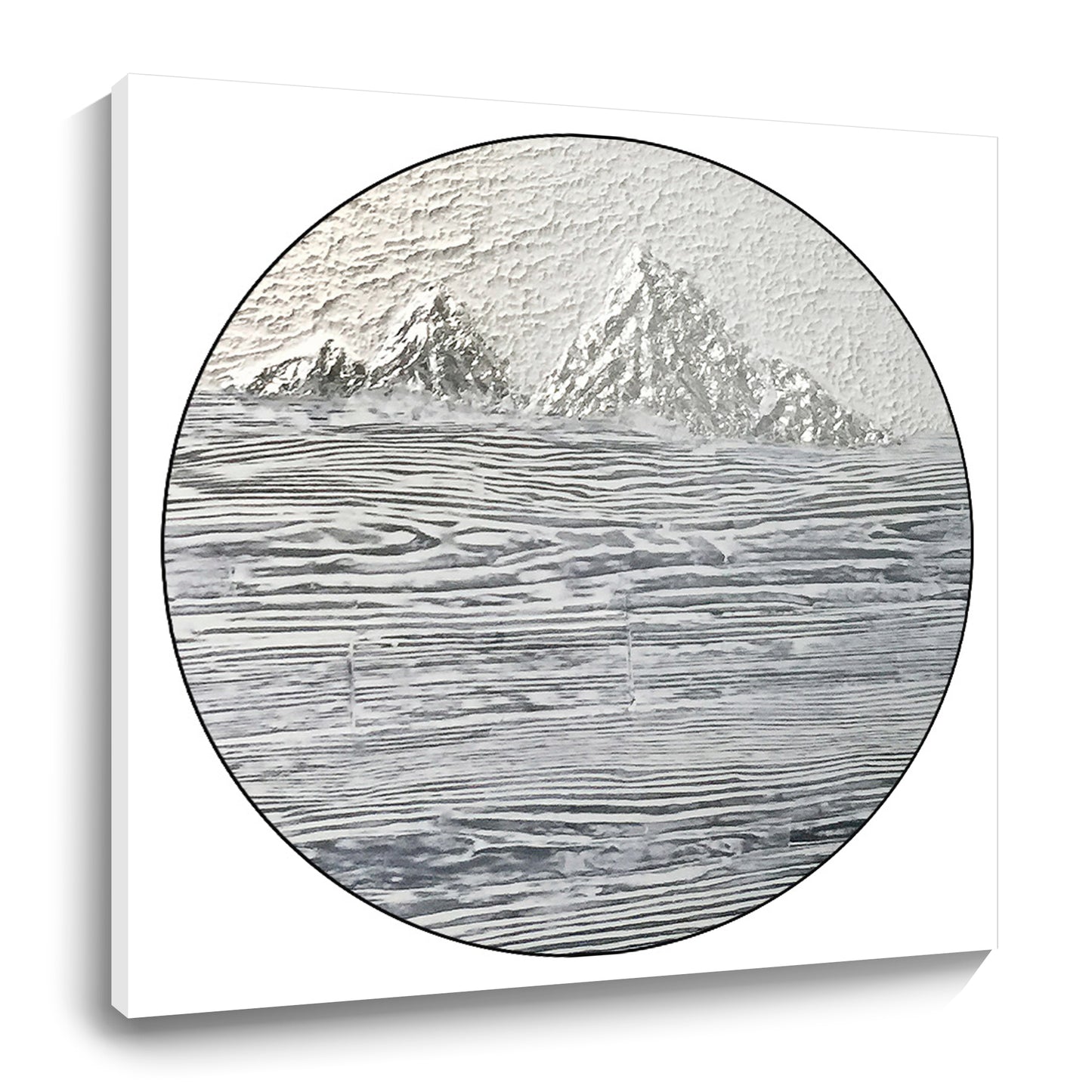 New Chinese style texture hand-painted oil painting