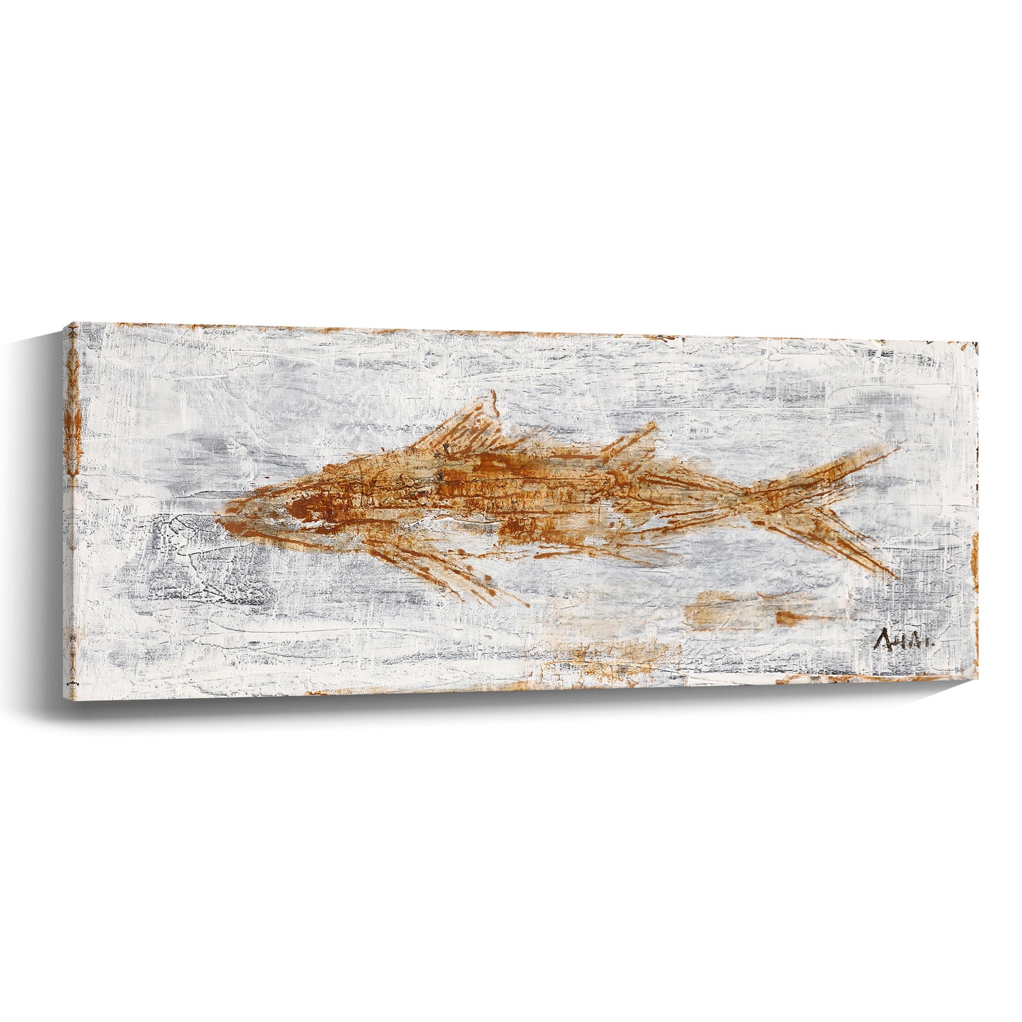 《Whale Falling》 Hand drawn oil painting