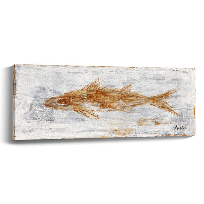 《Whale Falling》 Hand drawn oil painting