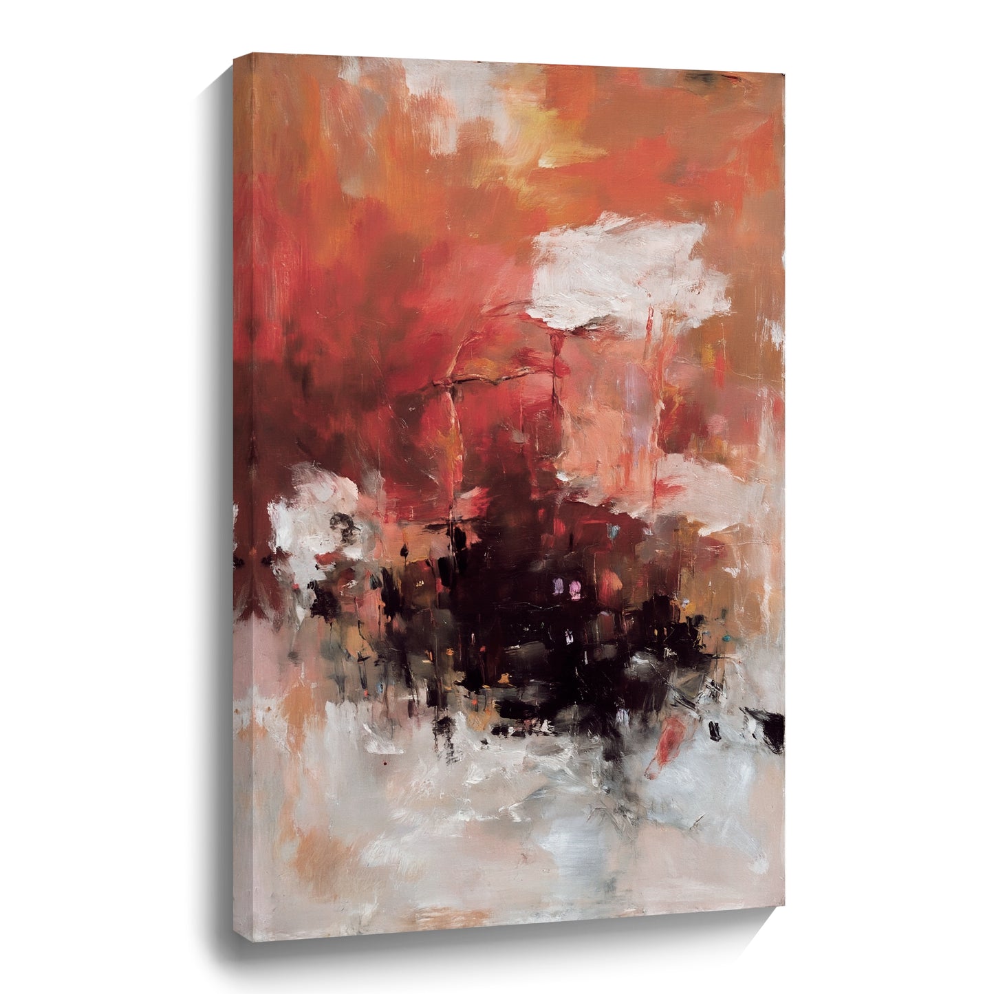 Modern abstract wall art, hand-painted oil painting