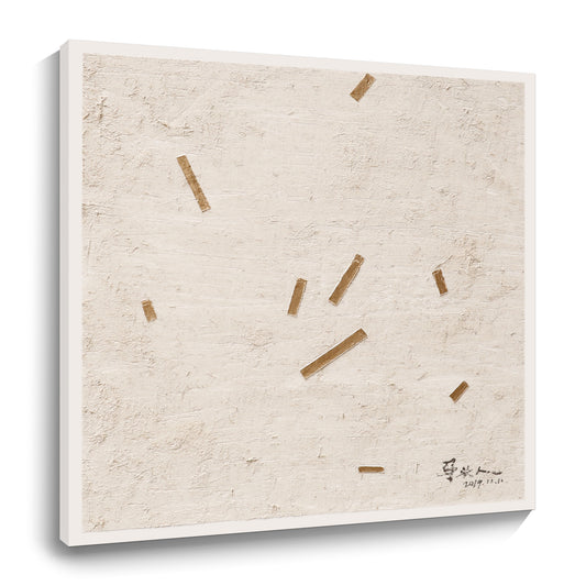Beige abstract texture painting