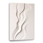 Beige Wall Sculptures, 3D Wood Wall Art, Minimalist Wall Hanging Home Decor