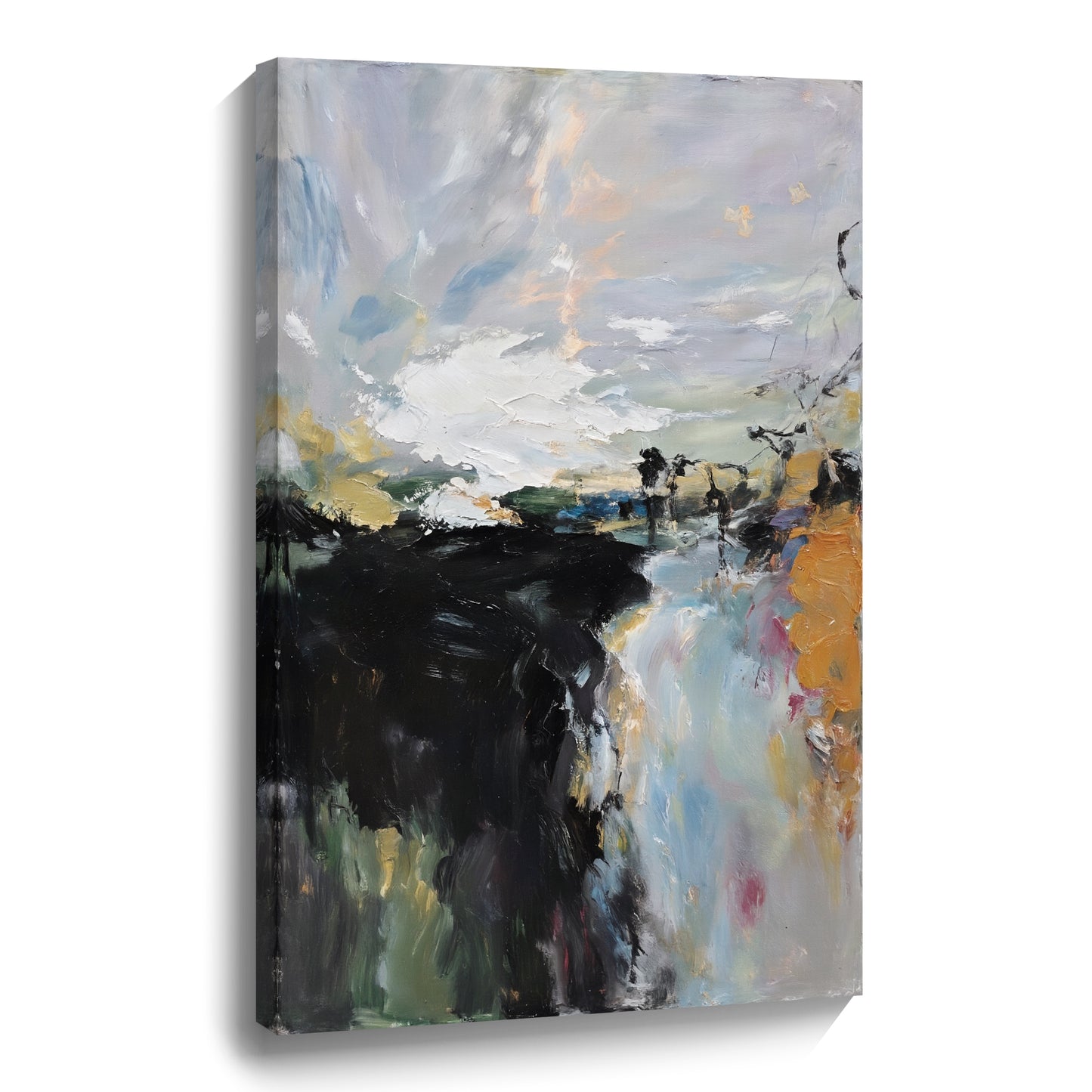 Modern abstract wall art, hand-painted oil painting