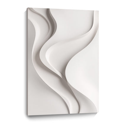 Beige Wall Sculptures, 3D Wood Wall Art, Minimalist Wall Hanging Home Decor