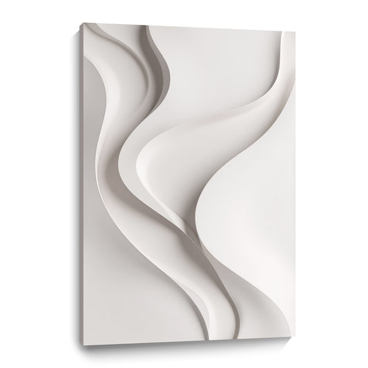 Beige Wall Sculptures, 3D Wood Wall Art, Minimalist Wall Hanging Home Decor