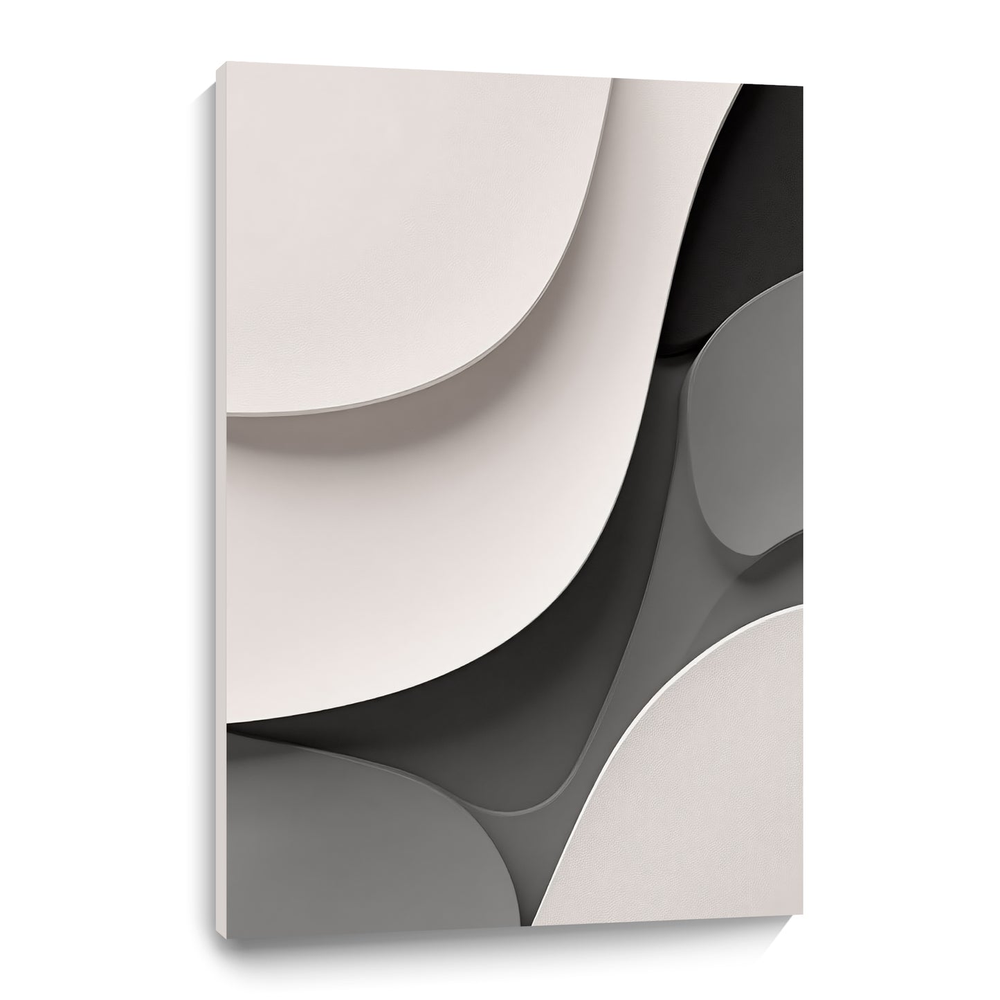 Beige and black Wall Sculptures, 3D Wood Wall Art, Minimalist Wall Hanging Home Decor