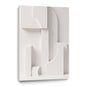 Beige Wall Sculptures, 3D Wood Wall Art, Minimalist Wall Hanging Home Decor