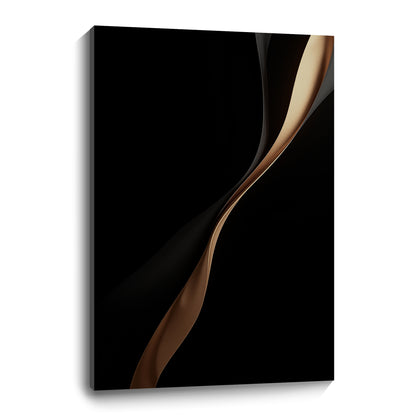 Black and brown wall sculpture, 3D wooden wall art, simple wall decoration.