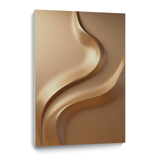 Light brown wall sculpture, 3D wooden wall art, simple wall-mounted home decoration.