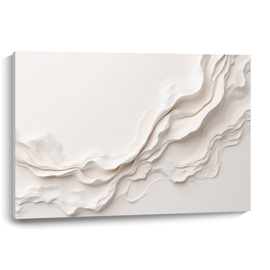 Beige Wall Sculptures, 3D Wood Wall Art, Minimalist Wall Hanging Home Decor