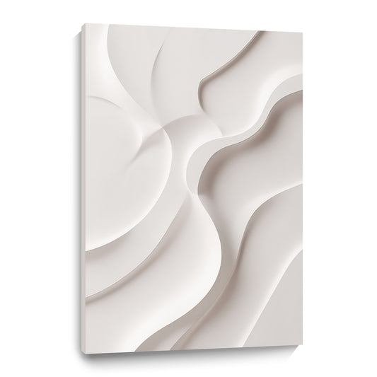 Beige Wall Sculptures, 3D Wood Wall Art, Minimalist Wall Hanging Home Decor