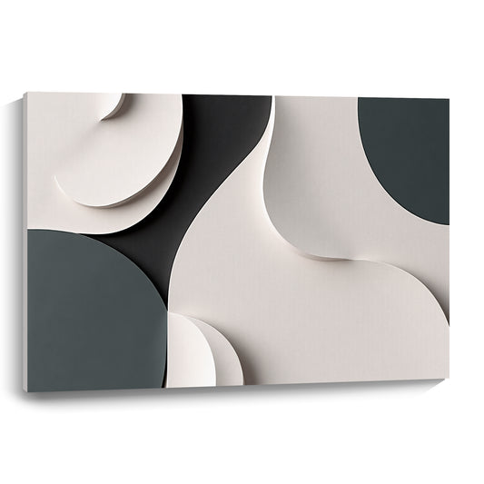 Beige, black, and dark greenWall Sculptures, 3D Wood Wall Art, Minimalist Wall Hanging Home Decor