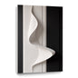 Beige and black Wall Sculptures, 3D Wood Wall Art, Minimalist Wall Hanging Home Decor