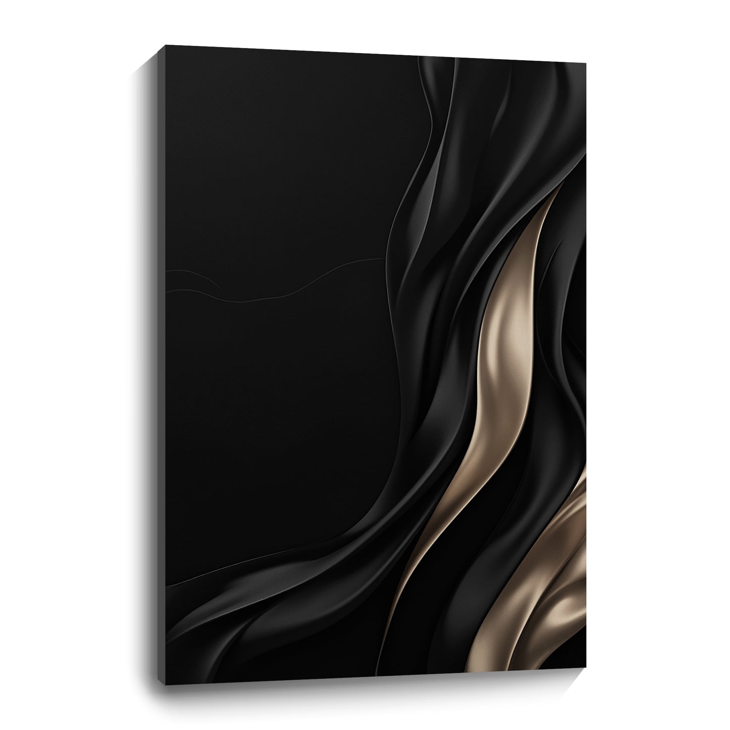 Black and brown wall sculpture, 3D wooden wall art, simple wall decoration.