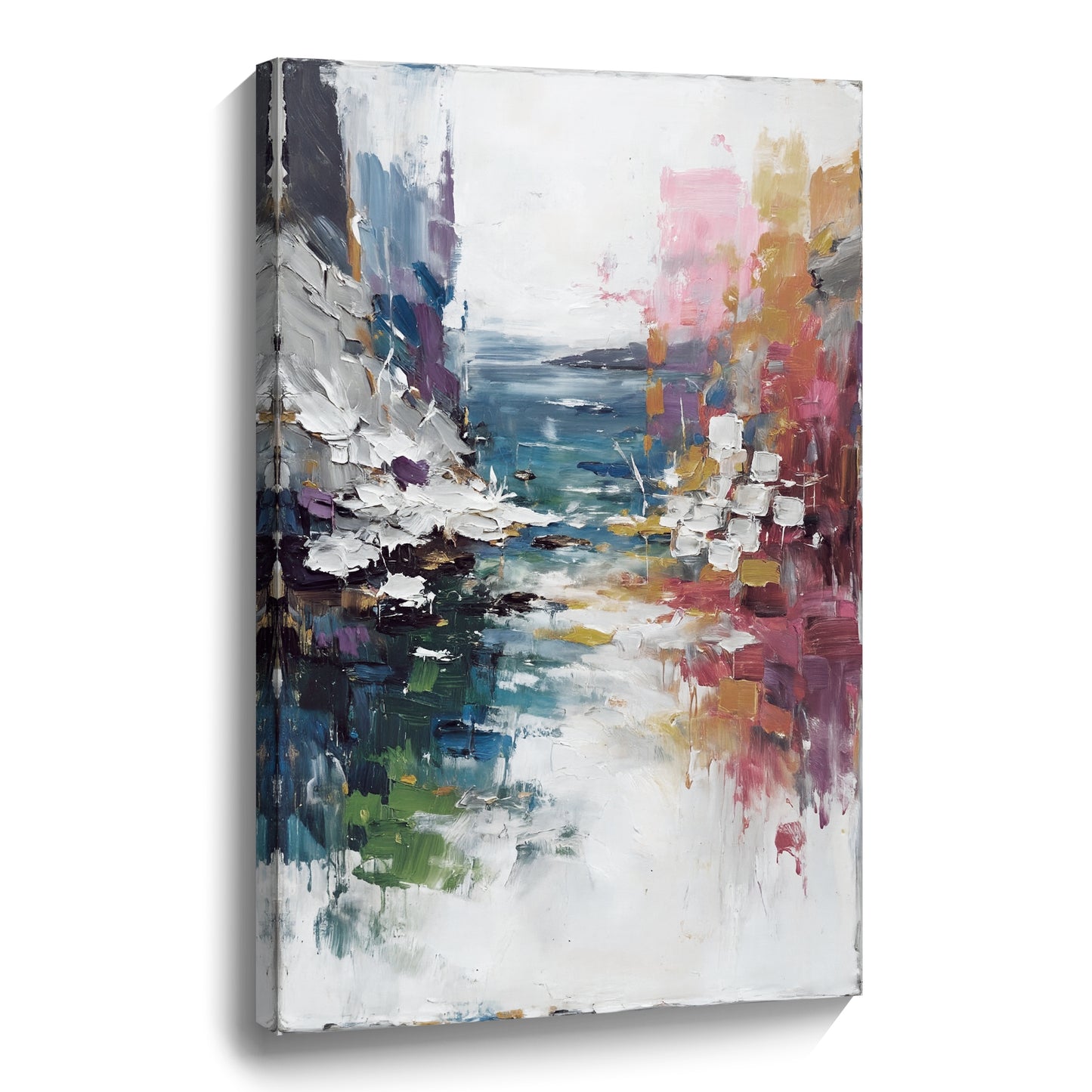 Modern abstract wall art, hand-painted oil painting