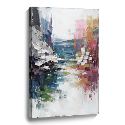 Modern abstract wall art, hand-painted oil painting