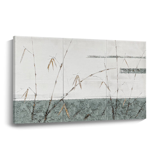 Banner modern abstract wall art, hand-painted oil painting