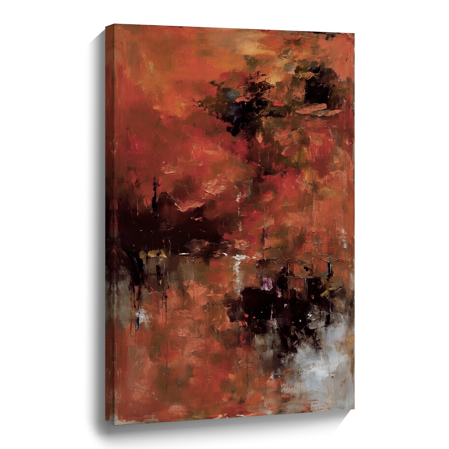 Modern abstract wall art, hand-painted oil painting