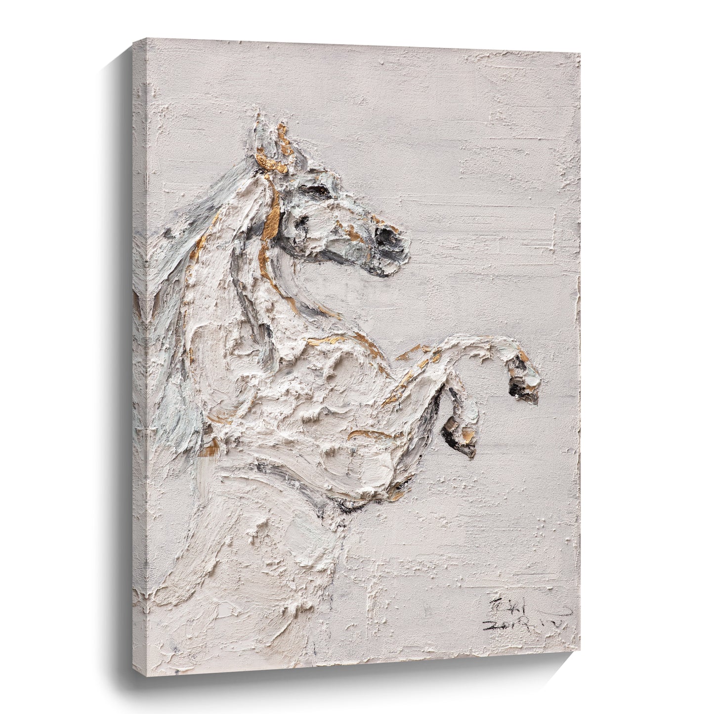 Original animal hand drawn oil painting