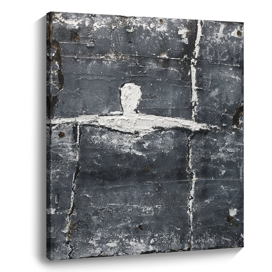 Black, white and gray simple wall art, hand-painted oil painting