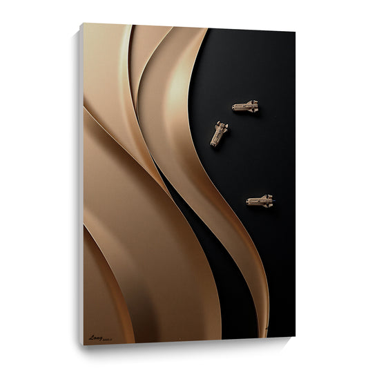 Black and brown wall sculpture, 3D wooden wall art, simple wall decoration.