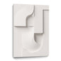 Beige Wall Sculptures, 3D Wood Wall Art, Minimalist Wall Hanging Home Decor