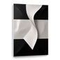 Beige and black Wall Sculptures, 3D Wood Wall Art, Minimalist Wall Hanging Home Decor