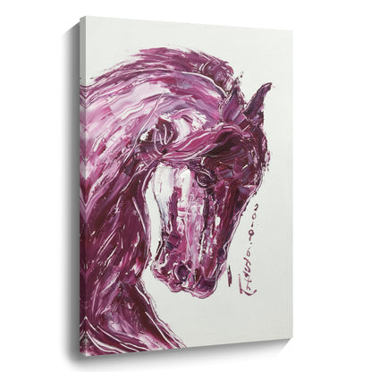 Horse wall art, hand-painted oil painting
