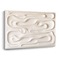 Beige Wall Sculptures, 3D Wood Wall Art, Minimalist Wall Hanging Home Décor